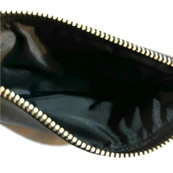 Leatherology black leather wallet wristlet